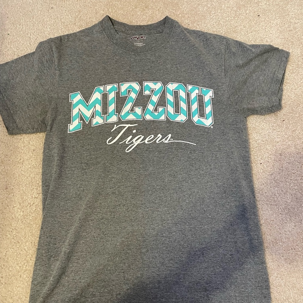 Missouri Grey Jansport Tee Shirt Size Small